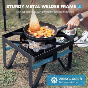 img 1 attached to Kohree 200,000 BTU Propane Gas Burners: Ideal For Outdoor Cooking, Camping, Turkey Fry, And More