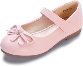 img 4 attached to Hehainom Toddler Little Ballet Uniform Girls' Shoes ~ Flats