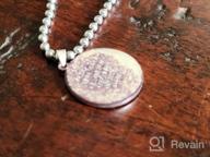 img 1 attached to Personalized YL St Christopher Necklace 🔱 - Solid 925 Sterling Silver Talisman Pendant review by Athena Harris