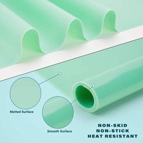img 2 attached to Silicone Mat Mint Green 25.2 X 17.7 Inches, Gartful Silicone Crafting Sheet, Resin Casting Molds Mat, Countertop Protector, Placemat Large Table Mat, Desk Saver Pad, Nonstick Nonskid