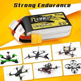 img 1 attached to Tattu RLine 3.0 1300MAh 14.8V 120C 4S LiPo Battery Pack With XT60 Plug For RC Boat Truck Heli Airplane UAV Drones FPV