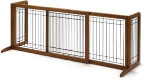 img 3 attached to 🚪 Richell Wooden Freestanding Pet Gate