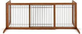 img 2 attached to 🚪 Richell Wooden Freestanding Pet Gate