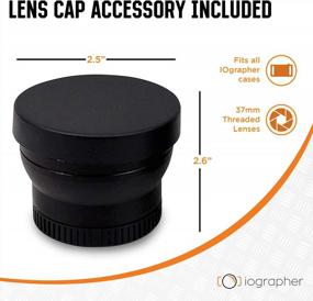 img 1 attached to IOgrapher 37Mm 2X Telephoto Zoom Lens Attachment For Smartphones & Tablets - Professional Camera Upgrade With Lens Cap & Leather Case For Photography & HD Video Recording