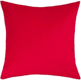 img 1 attached to MoonRest - Pack Of 2, Velvet Decorative Pillow Cover Set, Cozy Soft With Hidden Zipper Solid Color For Sofa Bedroom Car Couch Throw Pillow 22 X 22 Cinnabar