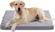 🐶 orthopedic dog bed for medium/large/jumbo dogs - crate pillow bed for sleeping foam sofa with removable washable cover, waterproof liner, non-slip bottom - couch pet bed logo