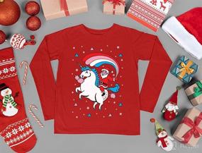 img 2 attached to Unicorn Rainbow Christmas Toddler Sweatshirt Apparel & Accessories Baby Boys : Clothing