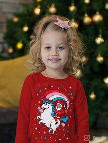 img 3 attached to Unicorn Rainbow Christmas Toddler Sweatshirt Apparel & Accessories Baby Boys : Clothing