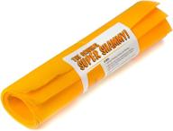 super shammy cloth: the latest premium german synthetic chamois - high-performance commercial drying towel. set of 7 extra-large orange sheets logo