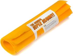 img 4 attached to Super Shammy Cloth: The Latest Premium German Synthetic Chamois - High-performance Commercial Drying Towel. Set of 7 Extra-Large Orange Sheets