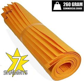 img 2 attached to Super Shammy Cloth: The Latest Premium German Synthetic Chamois - High-performance Commercial Drying Towel. Set of 7 Extra-Large Orange Sheets