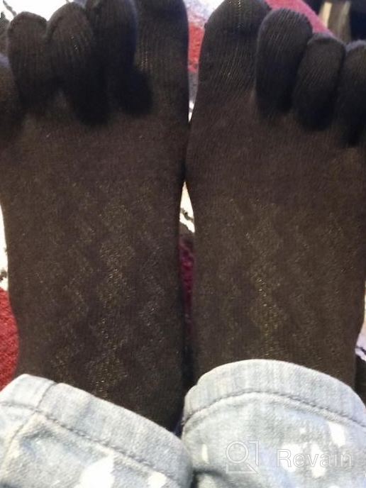 img 1 attached to 🧦 CaiDieNu Women's Toe Socks: Colorful Animal Cotton Five Finger Socks for Funny Casual Style review by Jack Watkins