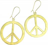 peace sign earrings charm gold silver hippie peace symbol medallion accessories hippy hippie costume for women logo