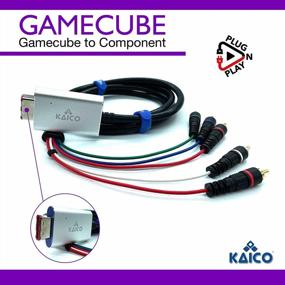 img 3 attached to GCVideo Lite Software Compatible Kaico Component Cable Adapter Lead For Nintendo GameCube - Enables Full Video And Audio Support, Easy Plug And Play Converter For Gamecube