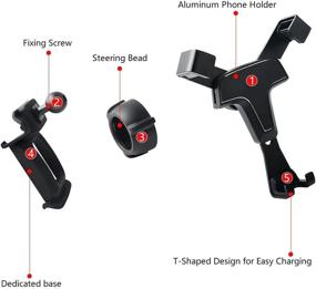 img 2 attached to 📱 Upgraded 1797 Honda Civic Phone Holder Mount: Air Vent Gravity Navigation Accessories for Coupe, Hatchback, Type R - Secure Car Cellphone Cradle