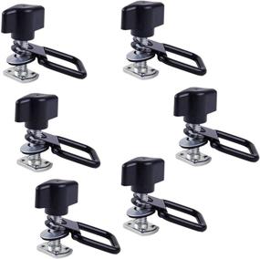 img 2 attached to 🔩 ELONN Universal Hardtop Truck Bolt Tie-Down Anchor Kit for Jeep Wrangler - Quick Release Thumb Screws D-Rings Anchors - Compatible with JK TJ LJ YJ Models 1995-2018 (Pack of 6)