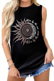 img 4 attached to Stay Cool And Stylish This Summer With Loose Sleeveless Women'S Tank Tops