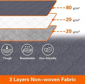 img 2 attached to Large Capacity Underbed Storage Bags Set Of 5 - 75L Foldable Clothes Bags With Clear Window, Reinforced Handles, And Zipper - Ideal For Comforter, Blanket, Bedding Organization - Non-Woven Fabric
