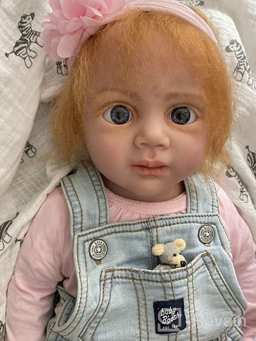 img 1 attached to Realistic IVITA 18-Inch Silicone Baby Boy Doll - Soft Full Body Reborn Newborn Toy review by Gilbert Cokky