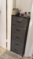 img 1 attached to Sorbus Dresser Storage Tower, Organizer For Closet, Tall Dresser For Bedroom, Chest Drawer For Clothes, Hallway, Living Room, College Dorm, Steel Frame, Wood Top, Fabric, 5 Drawers review by Marc Farrell