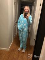 img 1 attached to Stay Cozy And Stylish: SleepytimePJs Women'S Fleece Hooded Footed Onesie Pajama review by Colin Zilinskas