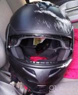 img 1 attached to 1Storm Motorcycle Street Bike Modular/Flip Up Dual Visor Sun Shield Full Face Helmet review by James Nedumaran