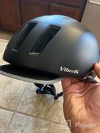 img 1 attached to Vibrelli Urban Bike Helmet For Men And Women With Detachable Reflective Visor - Unisex Adult Commuter Bicycle Helmet review by Hals Martin