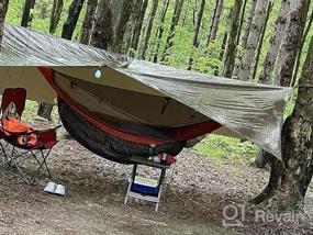img 6 attached to 🏕️ OneTigris Bulwark Camping Tarp: Waterproof Bushcraft Shelter, Lightweight Hammock Rain Fly Portable Anti UV - 12.8ft x 9.5ft