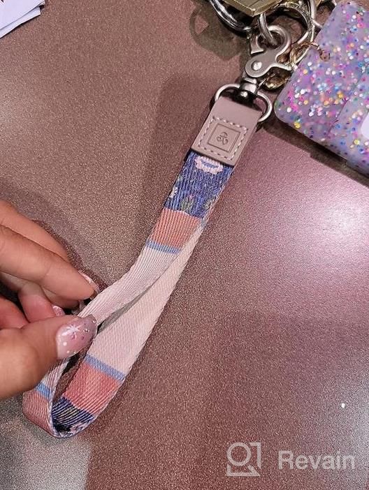 img 1 attached to Chloris Car Keychain Wristlet Strap Hand Wrist Lanyard Key Chain Cool Keychain review by Patricia Davis