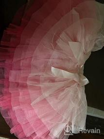 img 7 attached to DXTON Girls Rainbow Flower Tulle Skirt: Vibrant Toddler Tutu for Stylish Girls