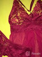 img 1 attached to Sultry And Sheer: Ababoon Women'S Babydoll Lingerie With Halter And Lace Detail For Seductive Sleepwear review by Cassandra Lau