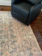 img 1 attached to Angela Rose, Loloi Aubrey Collection AUB-03 Ocean / Spice, Traditional 7'-6" X 9'-6" Area Rug review by Mallory Roberts