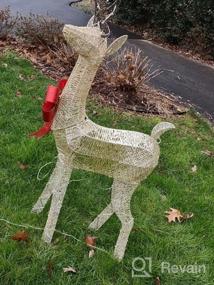 img 7 attached to Добавьте шарма в свой дом с рождественским украшением PEIDUO в виде оленя с подсветкой