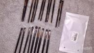 img 1 attached to 20 Piece Coffee Eye Makeup Brushes Set - Eyeliner, Eyeshadow Blending Brushes By UNIMEIX review by Joseph Quintana
