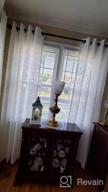img 1 attached to MIUCO Semi Sheer Faux Linen Grommet Window Curtains With Floral Embroidery - Perfect For Bedroom - 52 X 63 Inch - Set Of 2 Panels In Linen review by David Carter