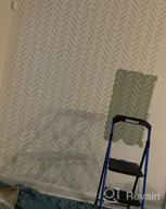 img 1 attached to STENCILIT® Herringbone Simple Wall Stencil For Painting XL 22X40 In Large Stencil For A Modern Wall Decor Herringbone Wall Stencil For Painting Large Pattern review by Corey Katchem