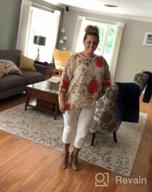 img 1 attached to Stay Chic In Summer With INewbetter'S Floral Boho Blouse And Chiffon Poncho review by Jesse Runninger