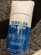 img 1 attached to 13X18 Toddler Pillow For Sleeping - Machine Washable Kids Pillow Perfect For Travel, Cot (No Pillowcase Included) review by Danny Badasz