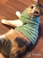 img 1 attached to Small Dog & Cat Turtleneck Sweater Pullover - Soft Warm Clothes For Kittens, Chihuahuas, Teddy Bears, Poodles & Pugs review by Caleb Eichbauer