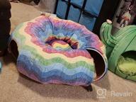 img 1 attached to Cat Heaven At Home! Get Your Furry Friend This Amazing 3-Way Collapsible Tunnel Bed With Ball Toy And Peek Hole For Fun Playtime And Exercise. review by Zachary Jackson