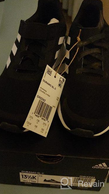 img 1 attached to Adidas Unisex Duramo Running 5 Toddler Girls' Shoes review by Rebecca Perry