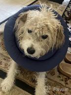 img 1 attached to Water-Resistant Soft Adjustable Protective Dog Neck Donut E-Collar For Small And Medium Dogs And Cats After Surgery - ARRR Comfy UFO Pet Recovery Collar Safe Alternative Cone (Navy, S) review by Jerry Peebler