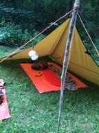 img 1 attached to 🏕️ OneTigris Bulwark Camping Tarp: Waterproof Bushcraft Shelter, Lightweight Hammock Rain Fly Portable Anti UV - 12.8ft x 9.5ft review by Eduardo Purewal