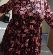 img 1 attached to Plus Size Tunic Shirts For Women - Dressy Double Layer Chiffon With Floral Print By ALLEGRACE review by Sasha Holmes
