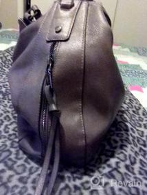 img 5 attached to Большой кожаный кошелек Hobo с кисточкой - Настоящие сумки Hobo для женщин, стильные кошельки и сумки