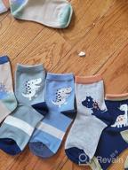 img 1 attached to 🧦 Colorful Boys Cotton Crew Socks: Kids Seamless Toe Socks 6 Pack - Vibrant Quarter Socks review by Denise Harmeyer