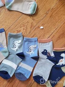 img 5 attached to 🧦 Colorful Boys Cotton Crew Socks: Kids Seamless Toe Socks 6 Pack - Vibrant Quarter Socks