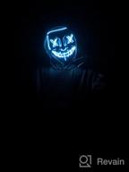 img 1 attached to Light Up Your Halloween With AnanBros Scary LED Mask For Men, Women And Kids! review by Duane Kaul