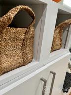 img 1 attached to Stylish And Sustainable Woven Jute Baskets With Handles For Home And Nursery Storage - GooBloo 10” X 7” Set Of Two review by Jabari Campbell