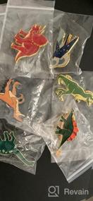 img 5 attached to 🌟 Броши с динозаврами для рюкзаков: Открой мир Зазеркалья динозавров с набором эмалированных динозавров - милые и очаровательные!